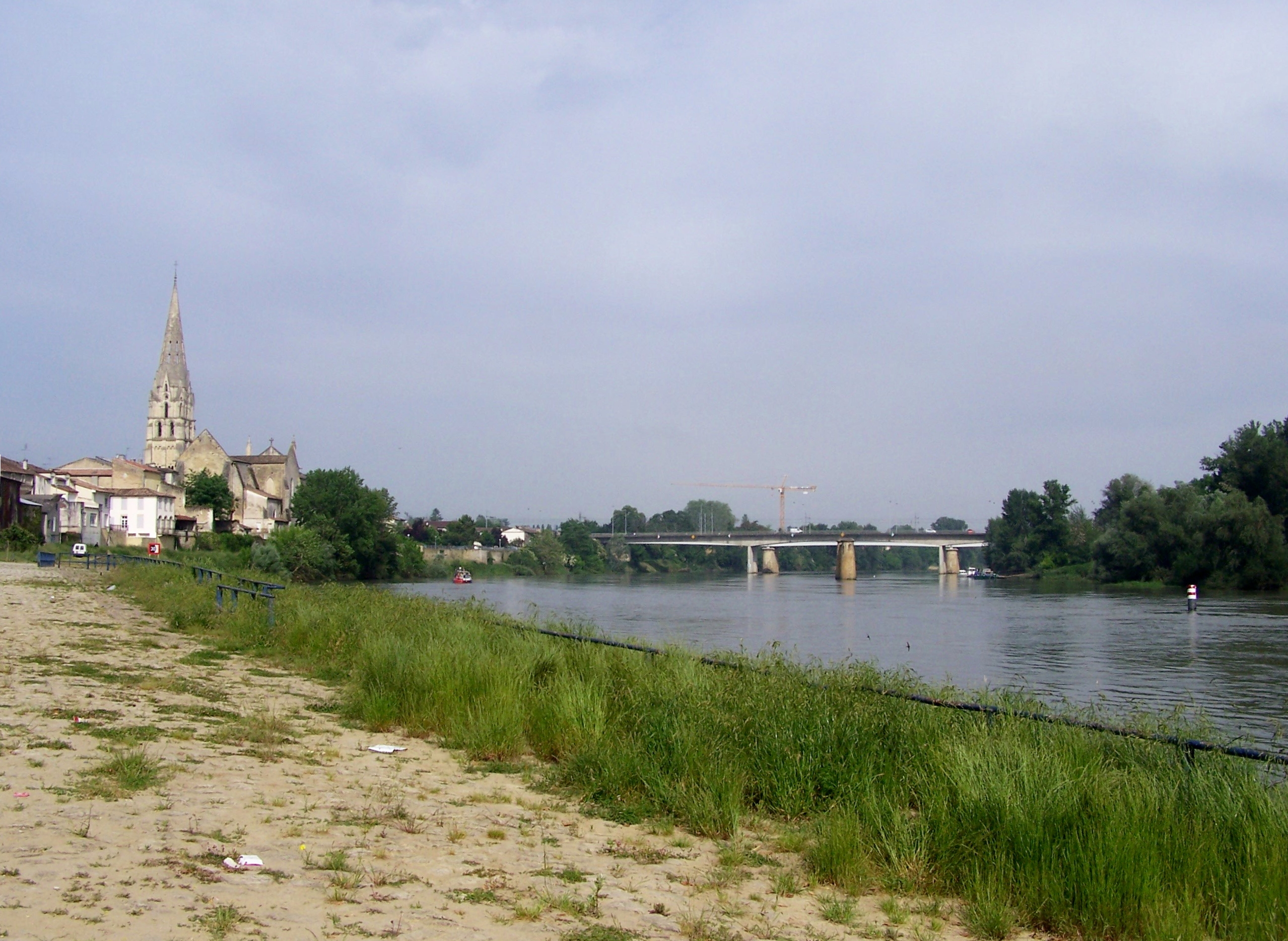 Les quais de la Garonne à Langon